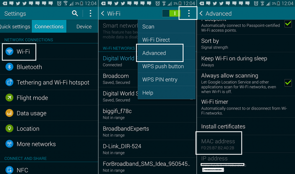 Mac adress | | How To Change Mac Address On Android