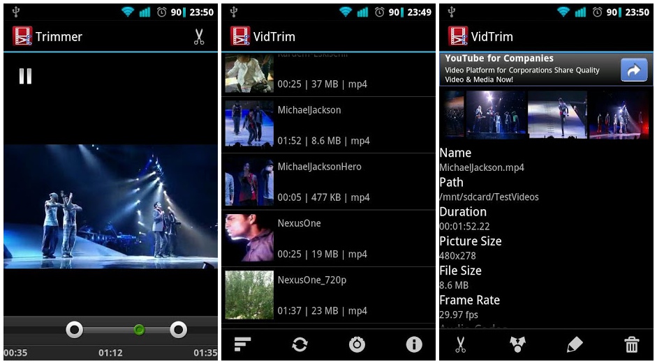 VidTrim | | Top 5 Best Video Editing Apps For Android