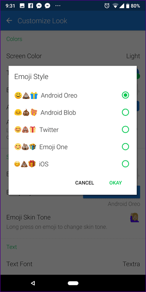 textra emoji | | Textra SMS app