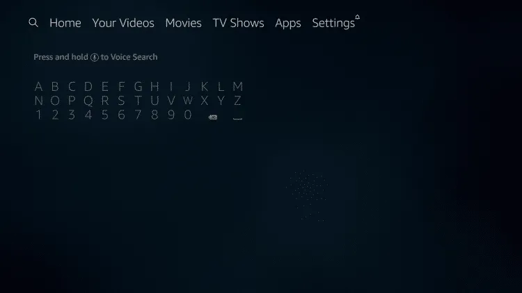 hover over search icon