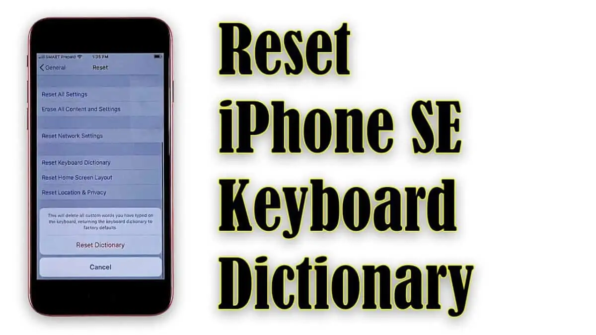 How To Reset/ Restore Default Keyboard Settings On Your iPhone SE