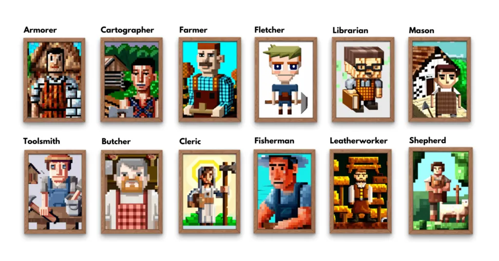 Minecraft Villager Jobs