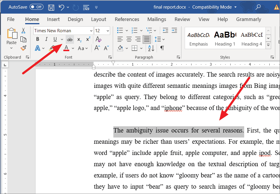 How To Use Strikethrough Shortcuts In Microsoft Word TipsForMobile